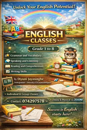 English classes from grade 1 to 12