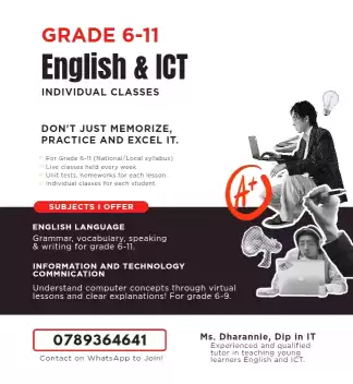 ENGLISH CLASSES (Grade 6-11)