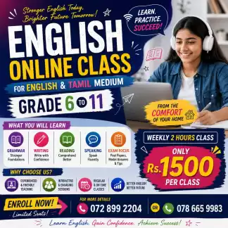 English Classes grade 6-11 (tamil & english medium)