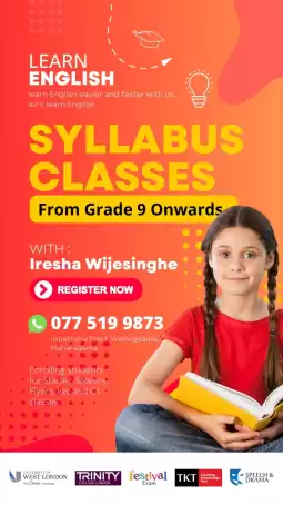 English Classes online / Physical, for English syllabus, Elocution, Cambridge Exams (YLE up to C2), A level General English, Literature for grade 10 a
