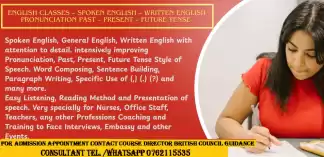 ENGLISH CLASSES – SPOKEN ENGLISH – WRITTEN ENGLISH GENERAL ENGLISH - GRAMMAR ENGLISH