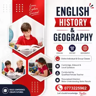 English,History and Geography
