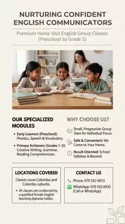 English home visiting group classes for kids