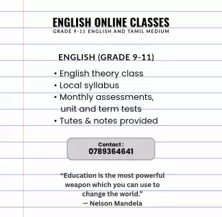 English & ICT online classes (9-11)