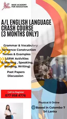 English Language A/L (Local) - Crash Course