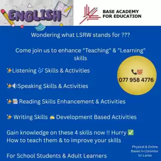 English Language Class & LSRW (Listening, Speaking, Reading & Writing)