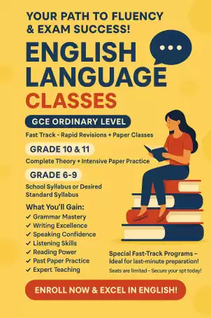 English language class ONLINE