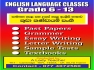 ENGLISH LANGUAGE CLASSES - O/L & A/L 