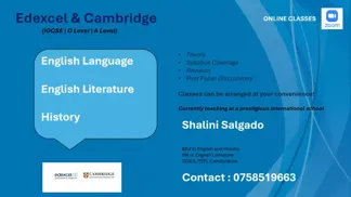 English Language | English Literature | History