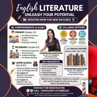 English Language & Literature for Local, Edexcel & Cambridge