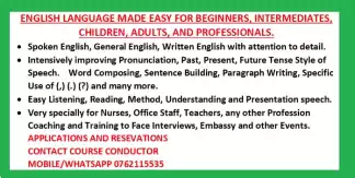 English language Made Easy for Professional, Students, Office Staff,