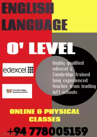 ENGLISH LANGUAGE O LEVEL