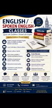 English Language (School Syllabus) and Spoken English