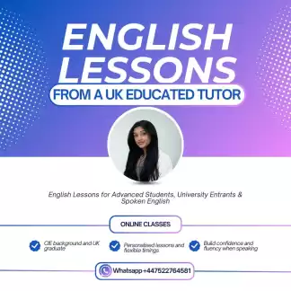 English Lessons from a UK Educated Tutor