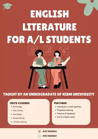 English Literature classes for A/L students