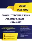 English Literature Classes For Grade 9,10 &11 Island wide Srilanka