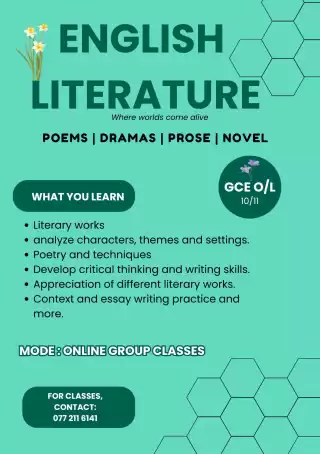 English literature for GCE O L