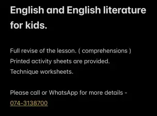 English literature for kids