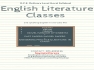 ENGLISH LITERATURE - GR 10/11