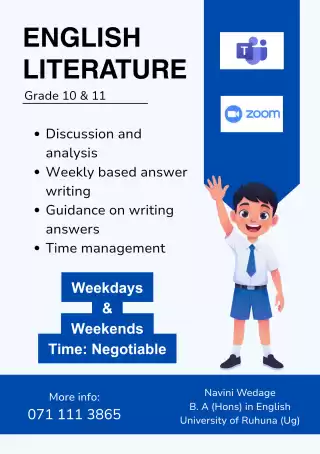 English Literature (Grade 10 & 11)