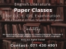 English Literature Paper Classes