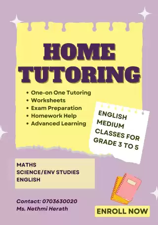 English Medium Home Tutoring For Primary Students