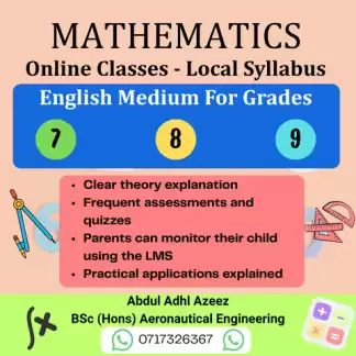 English Medium Mathematics Classes Online with guaranteed results