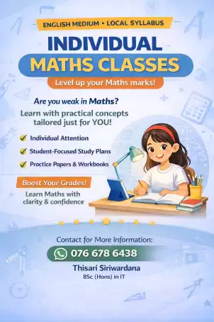 English medium maths - Individual class