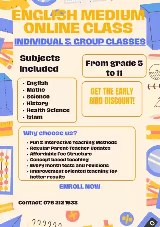 English Medium Online Class