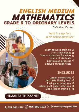 English Medium Online Mathematics Classes