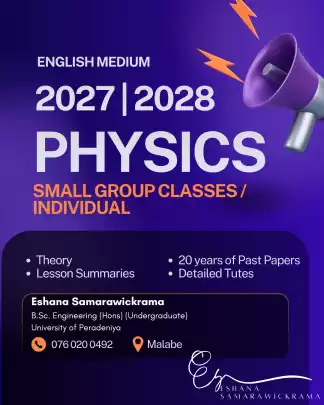 ENGLISH MEDIUM PHYSICS 2027/2028
