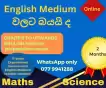 English Medium preparation for local syllabus