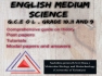 English Medium Science classes 