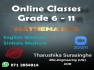 English medium/ Sinhala medium Mathematics classes for grade 6-11 students