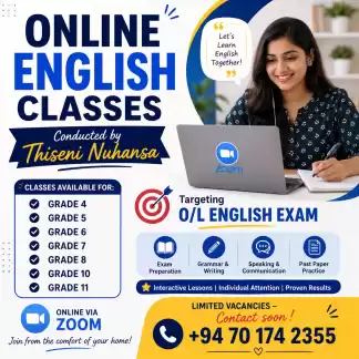 ENGLISH ONLINE CLASSES