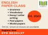 English paper class