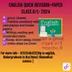 English Quick Revision +Paper- 2024 O/L