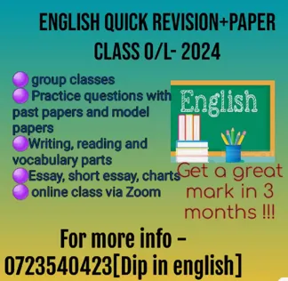 English Quick Revision +Paper- 2024O/L