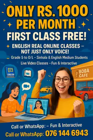 English Real Online classes for grade 3 to 11