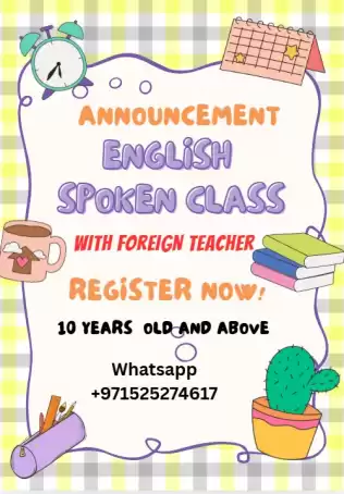 English spoken class with foreign teacher