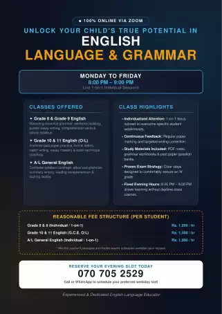 English Tuition
