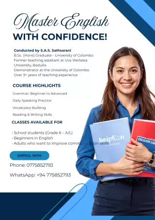 🌟✨ ENGLISH TUITION CLASSES FOR EVERYONE✨🌟 🚀