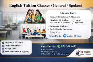 English Tuition Classes (General /Spoken)