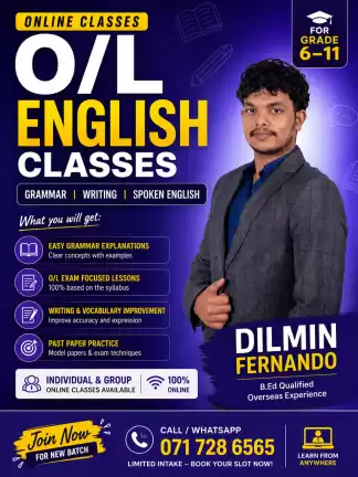 English Tuition for Grade 6–11 – O/L Focus