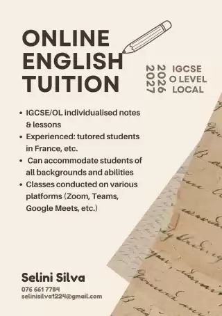 English tuition from an A* Student!