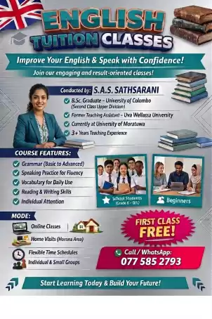 📖 ENGLISH TUITION 📖 Refine Your English. Stand Out with Confidence. Speak Fluently!