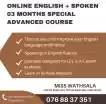 English with Spoken 03 Months School Students O/L A/L Special Advanced Class