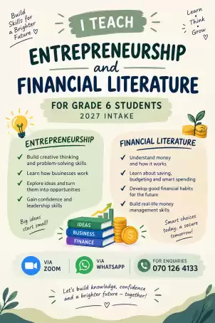 Entrepreneurship and Financial Literacy