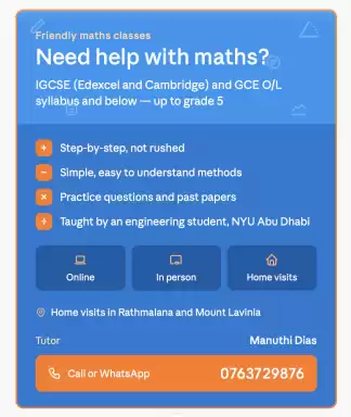 Exam Oriented Math Tutoring for London IGCSEs