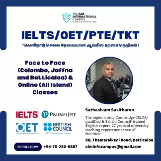 Expert support for IELTS/PTE/OET